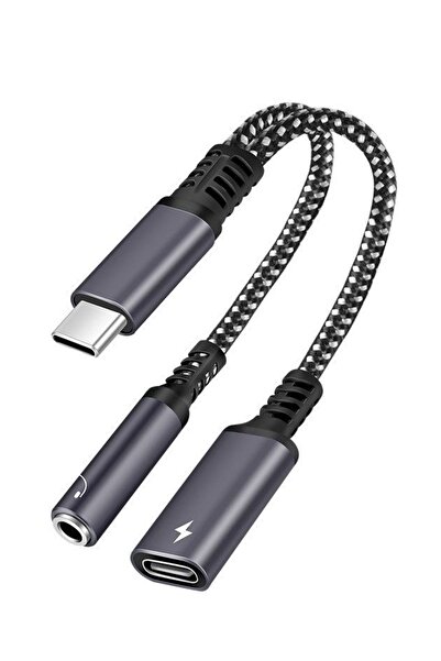 ucuzmi Xiaomi - Samsung Uyumlu Type-c 3.5mm Kulaklık Çevirici Şarj Dönüştürüc...