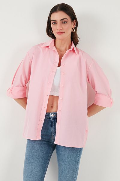 Lela Cotton Regular Fit Buttoned Slit Detailed Shirt Shirt 6772920