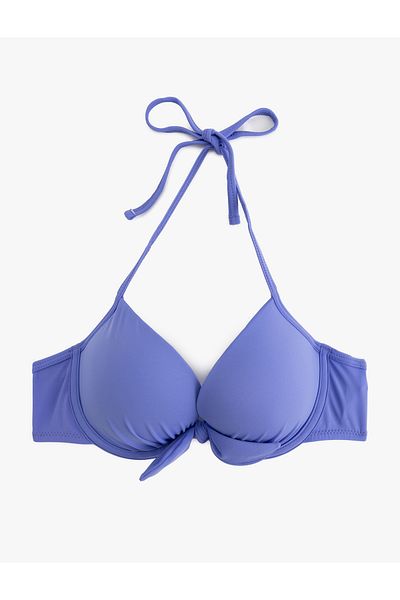 Koton Ματ υφασμάτινο φιόγκο Sweetheart λαιμόκοψη Push-Up μπικίνι
