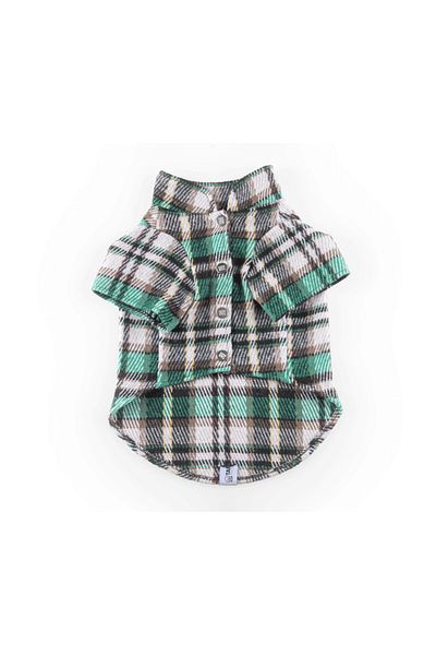 JesPawty Green Dog Lumberjack Shirt