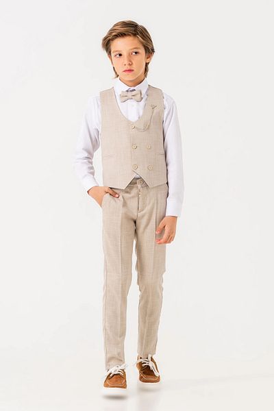 My Hanne Bow Tie Vest Suit 3054