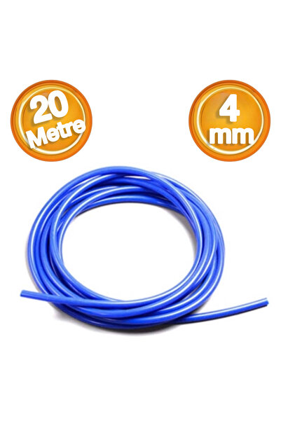 Mercure PU Poliüretan Hava Hortumu 4 mm Mavi (20 Metre)