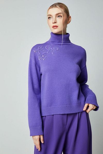 femi9 turtleneck loose pullover