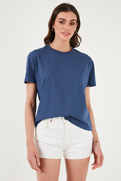 Lela Μπλουζάκι από βαμβακερό Oversize Fit Crew Neck T SHIRT 5866097