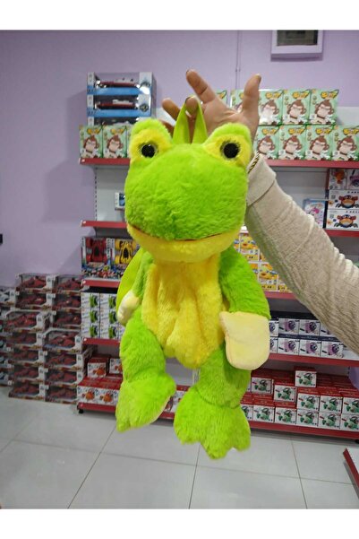 Boratila Toys Peluş 40 Cm Sevimli Yeşil Kurbağ  Çanta