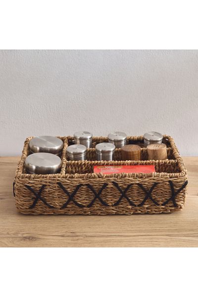 Home Box Naturaloom Rectangular Kitchen Basket 40x27x10 cm