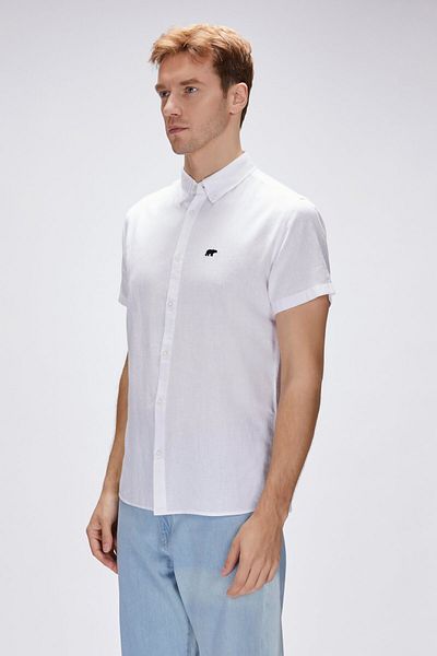 Bad Bear Tindra White Short Sleeve Men's Shirt