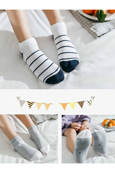 Mikka Lüks 5 чифта детски чорапи до глезена със звездна шарка