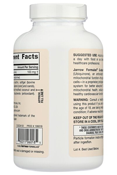 Jarrow Formulas Q-Absorb CoQ10 100 MG, 120 CT