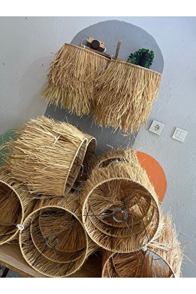 AY TASARIM MAKROME Rafya 3katlı silindir avize