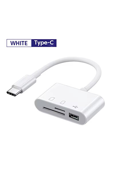 Bİ TIK BİLİŞİM TİP-C SD TF HAFIZA KARTI USB OKUYUCU OTG ADAPTÖRÜ ÇEVİRİCİ USB...