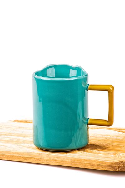 MUKKO HOME Cute Bear Embossed Porcelain Mug - 350 Ml, Hand Decor Painting, Stylish and Durable Mug