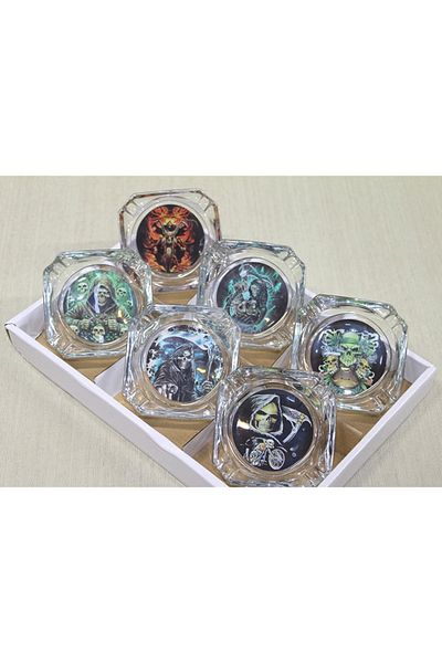 Oneol Yayınevi Glass Ashtray Alk3647 - 1Ol3528-6333