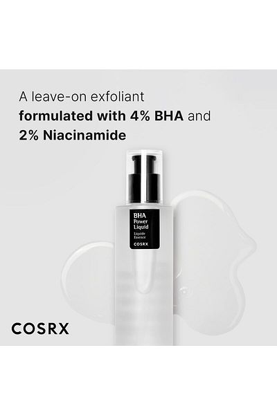 Cosrx تونر مقشر للرؤوس السوداء يحتوي على 2% نياسيناميد + 4% من حمض بيتا هيدروكسي، 100 مل، مقشر كوري لتقليص المسام لجميع أنواع البشرة