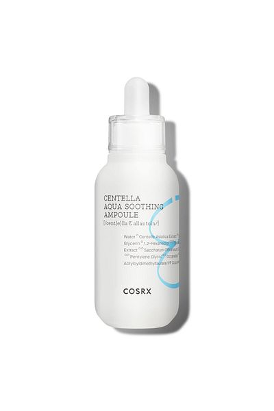 Cosrx أمبولة Centella Aqua المهدئة، مصل Cica، 1.35 أونصة سائلة، للبشرة الحساسة، خالية من البارابين، خالية من القسوة