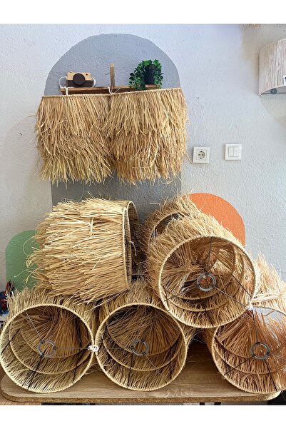 AY TASARIM MAKROME Rafya 3katlı silindir avize