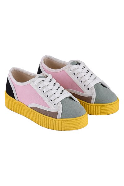 Cotto Shoes Tenis casual de damă din in colorat