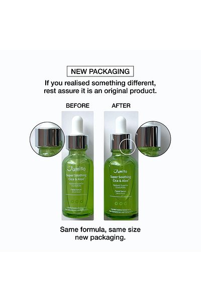 Jumiso Super Soothing Cica & Aloe Facial Serum, Moisturizing, Calming, Korean Skincare, Vegan, 1.01 fl.oz