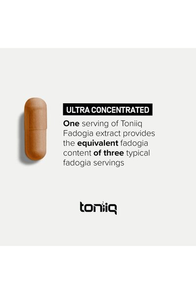 Toniiq Fadogia Agrestis - 30:1 Extract - 1200mg - Lab Tested - 120 Capsules