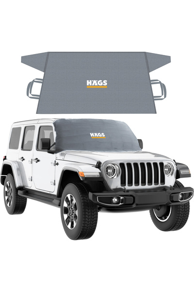HAEGS Buz ve Kar Önleyici Araç Ön Cam Örtüsü Brandası / Oto Cam Koruyucu Güne...