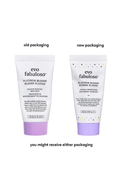 Evo Fabuloso Platinum Blonde Toning Conditioner - Maintains Color, Tone & Shine - Travel Size 30ml