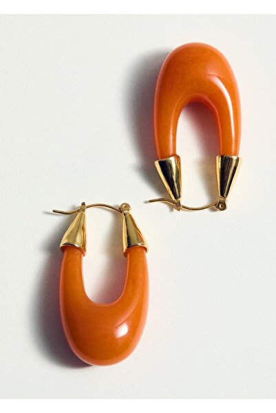 MANGO Woman Oval halka küpe