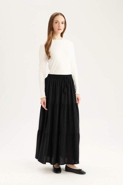 DeFacto New Season Waist Lace Viscose Maxi Skirt