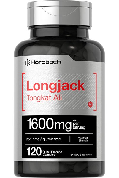 Horbaach Longjack Tongkat Ali | 1600mg | 120 Capsules | Eurycoma Longifolia |...