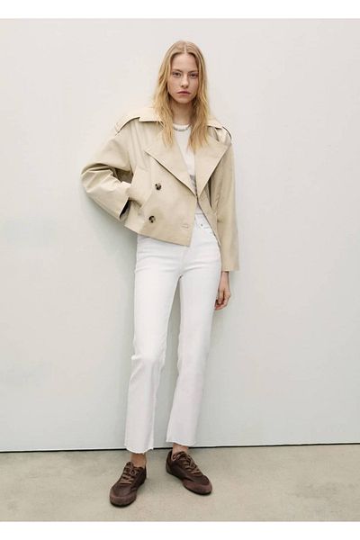 MANGO Woman Sienna flare cropped jeans