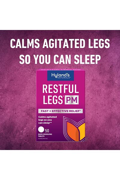 Hyland's Restful Legs PM, Nighttime Formula, Calms Agitated Legs, 50 Tablets