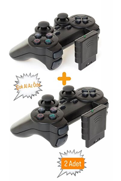 WASHA 2 adet 6 In 1 Ps1,ps2,ps3,pc,laptop,tv,tv Box,telefon,tablet Uyumlu Wirelees Kablosuz Oyun Konsolu 2