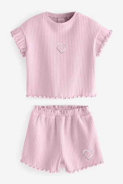 Bloom Bbk-237 Pink Corded Girl's Suit