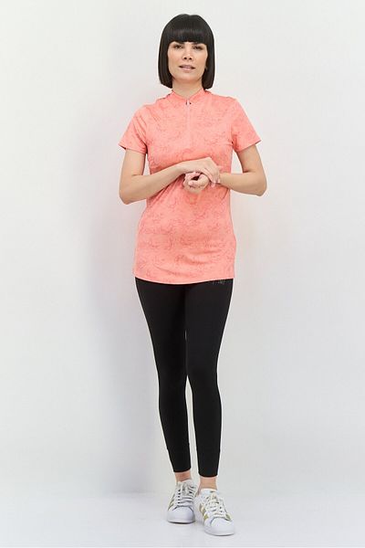 Puma Women Sportswear Fit Brand Logo Short Sleeves Golf Polo Shirt, Pink