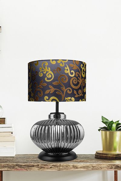 MINIMAL ETICARET VE BILGI TEKNOLOJILERI Ellipse Silver Chrome Glass Lampshade