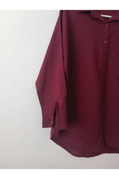 HC Boutique Μεγάλο λινό πουκάμισο μονής τσέπης