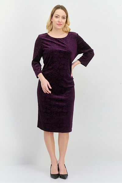 Tiana B Women Floral Pattern Midi Dress, Purple