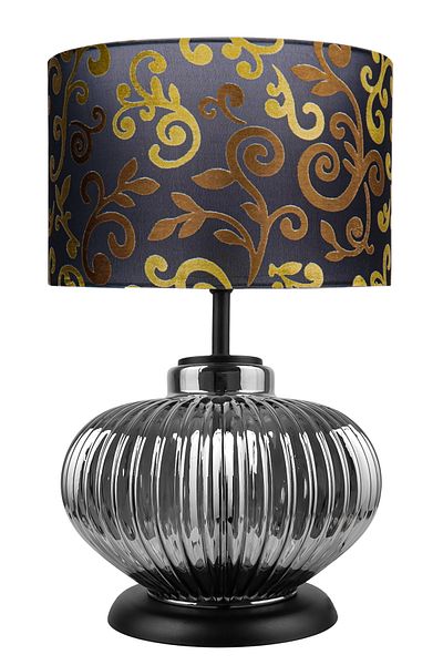 MINIMAL ETICARET VE BILGI TEKNOLOJILERI Ellipse Silver Chrome Glass Lampshade