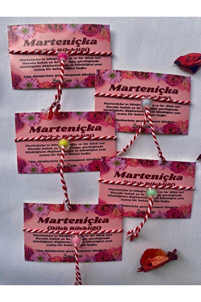 BeryDenz 5 Pieces of Martenitska Bracelet (with Card + Gift Package)