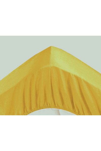 Maki Home Cotton Makiteks 100% Mustard 200X200 cm King Size King Size Bed Sheet Pillow