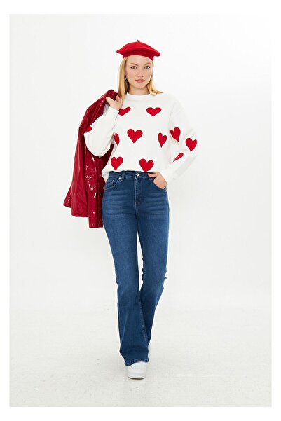 TIFFANY&TOMATO Yüksek Bel Ispanyol Jean Pantolon