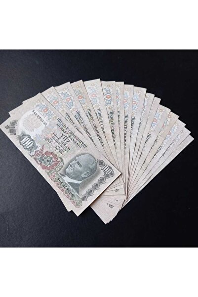 Edi Antik 100 Lira 6.emisyon ÇÇT Eski Tc Kağıt Para HER SİPARİŞTE 1 ADET FOTO...