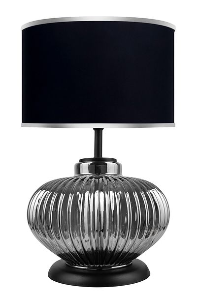 MINIMAL ETICARET VE BILGI TEKNOLOJILERI Ellipse Silver Chrome Glass Lampshade