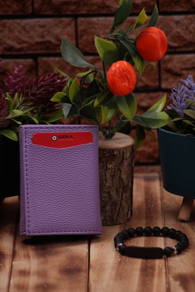 Ozka Leather Collection Leather Card Holder with Automatic Mechanism - with Bracelet Gift 2