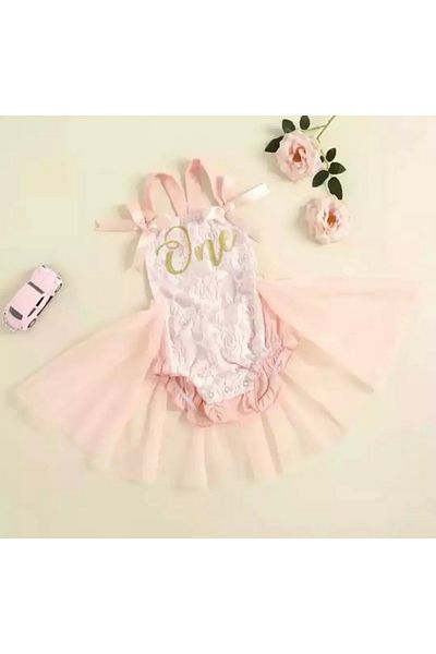 EBRU ÖZÖRGÜCÜ Girl's Lace, Tulle Birthday Costume for Special Occasions