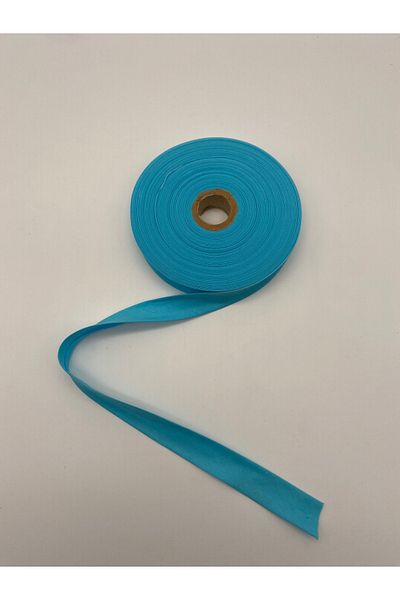 Ak Tuhafiye 100% Cotton (Koton) Bias Turquoise 25 Meters Length-2 cm Width-Bias Ply Cotton Bias 25 Meters No:11