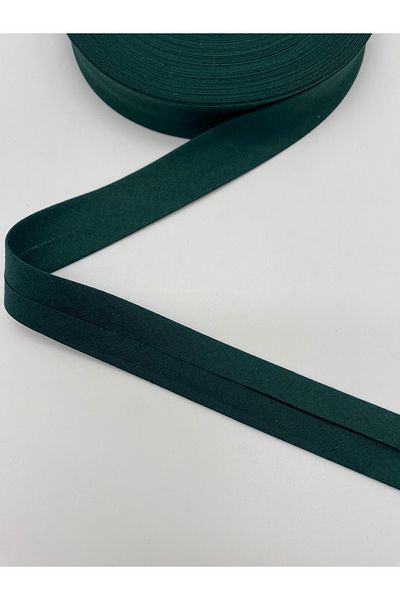 Ak Tuhafiye 100% Cotton (Koton) Piping Emerald Green 25 Meters Length-2 cm Width-Bias Ply Piping No:69