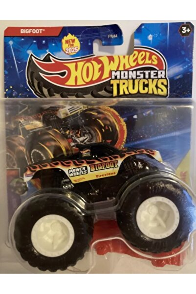 HOT WHEELS New 2025 Hot Wheels Monster Truck Black Flame Bigfoot 50