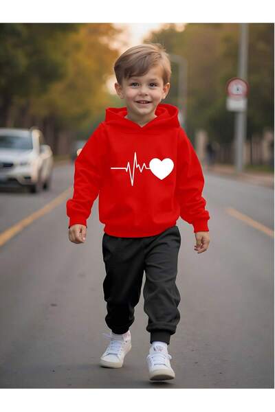 MODARAMA Çocuk Kız Ve Erkek Sevimli ve Havalı Günlük 2 li Alt Üst Takım