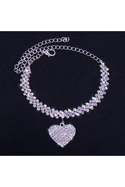 Minnoş Dükkan Stoned Heart Anklet