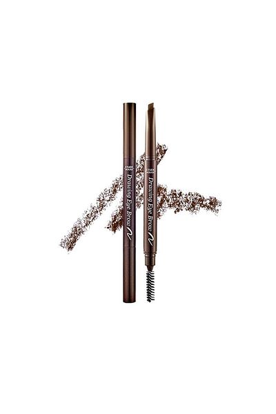 ETUDE Drawing Eyebrow 0.25g #1 Dark Brown | Long Lasting Pencil | Soft Natural Look Makeup